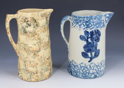 (2) SPONGEWARE PITCHERS