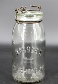 HANSEE'S PALACE HOME JAR FRUIT JAR
