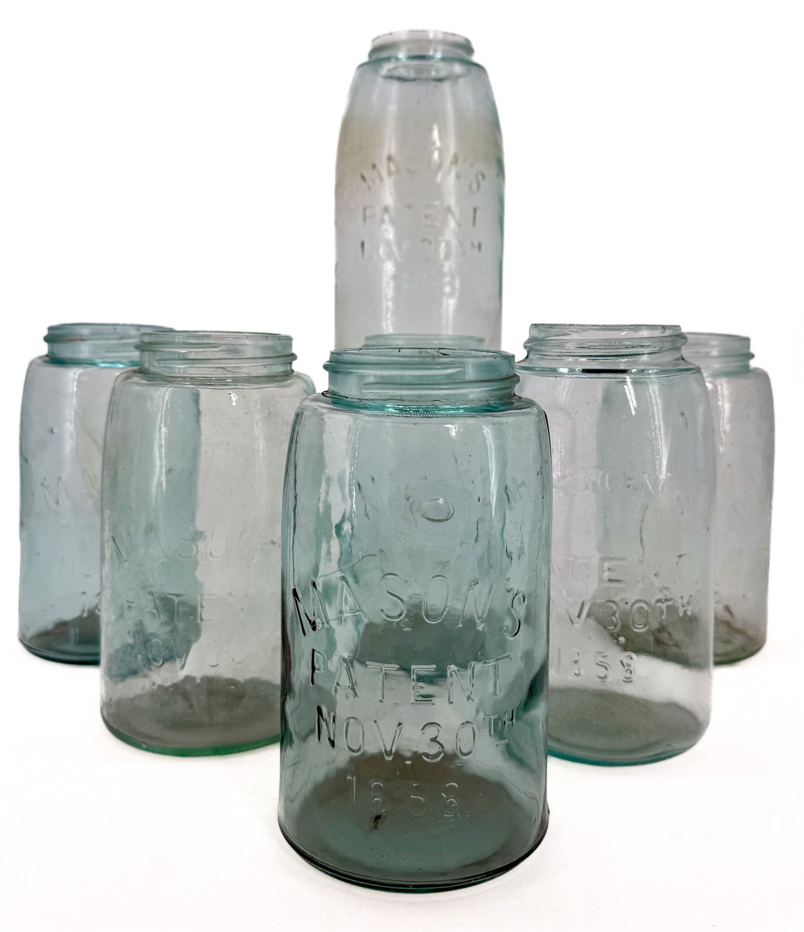LOT OF ANTIQUE FRUIT JARS (1 of 6)