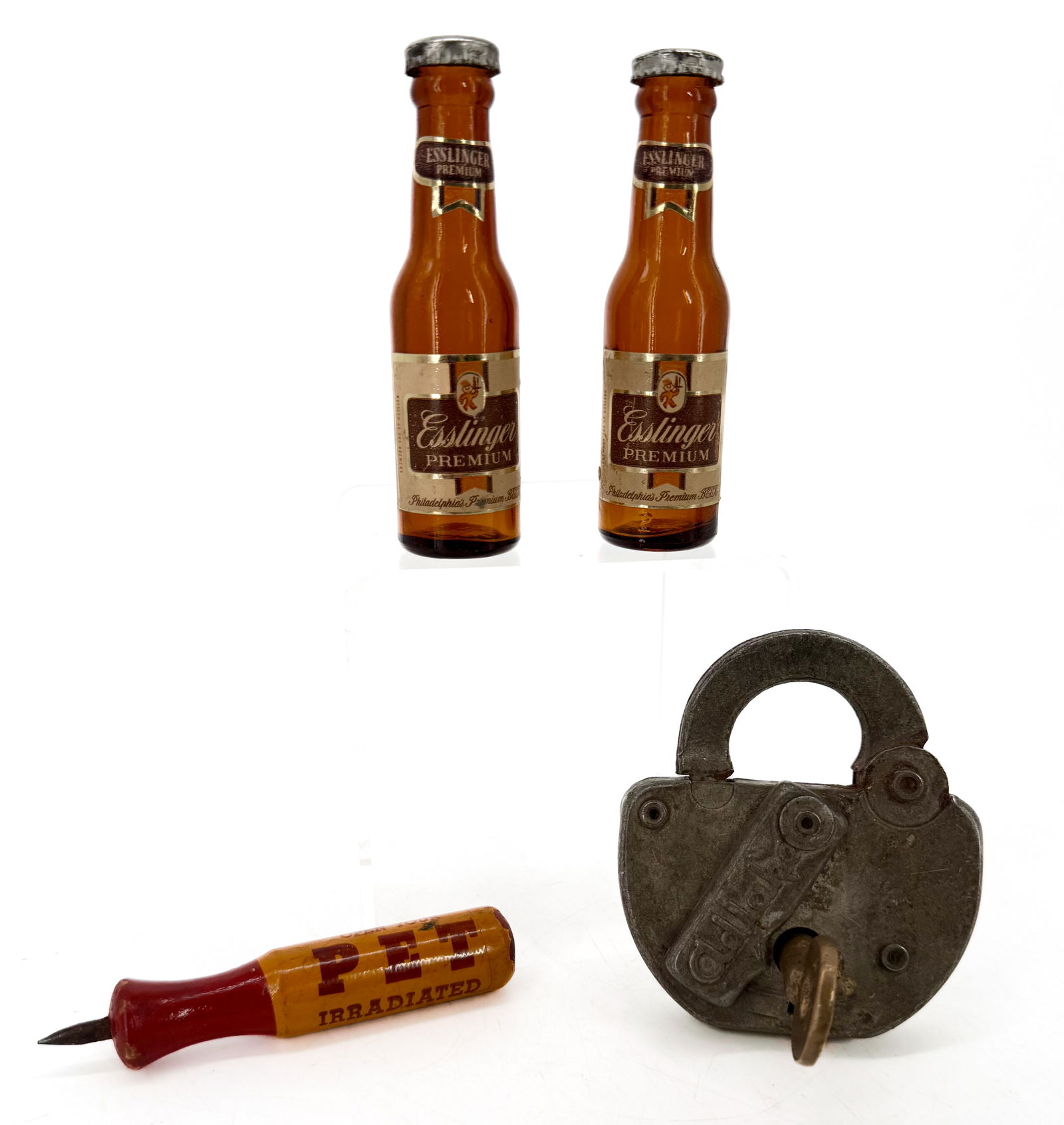 RAILROAD LOCK, KEY AND ADVERTISING (1 of 4)