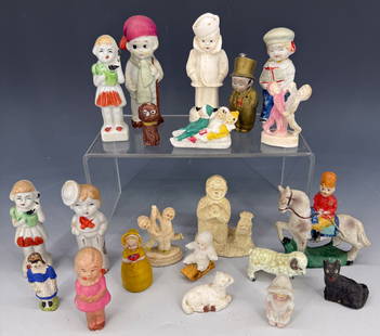 LARGE LOT OF BISQUE FIGURES: VARIOUS SIZES AND STYLES. LARGEST 4" H. PLEASE READ CAREFULLY - Terms for Purchasing and Shipping of Auction Items. Please read carefully before bidding. Hartzell&#8217;s Auction Gallery. Hartzell's A