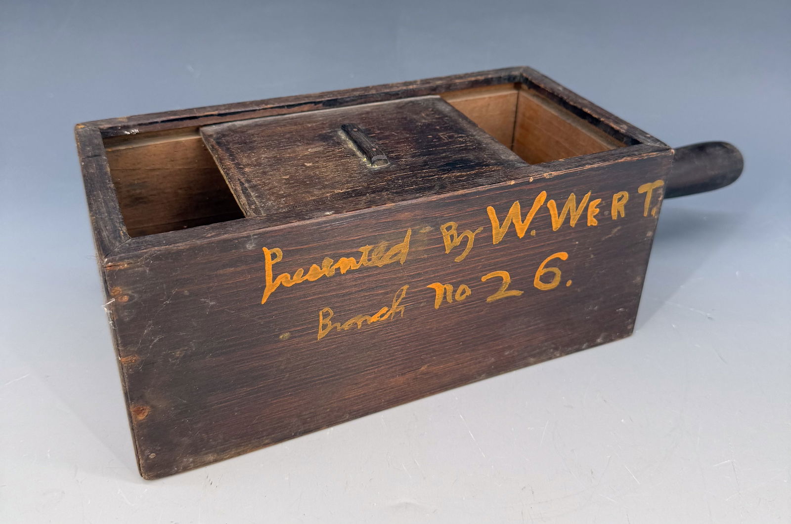 WOODEN BALLOT BOX (1 of 4)