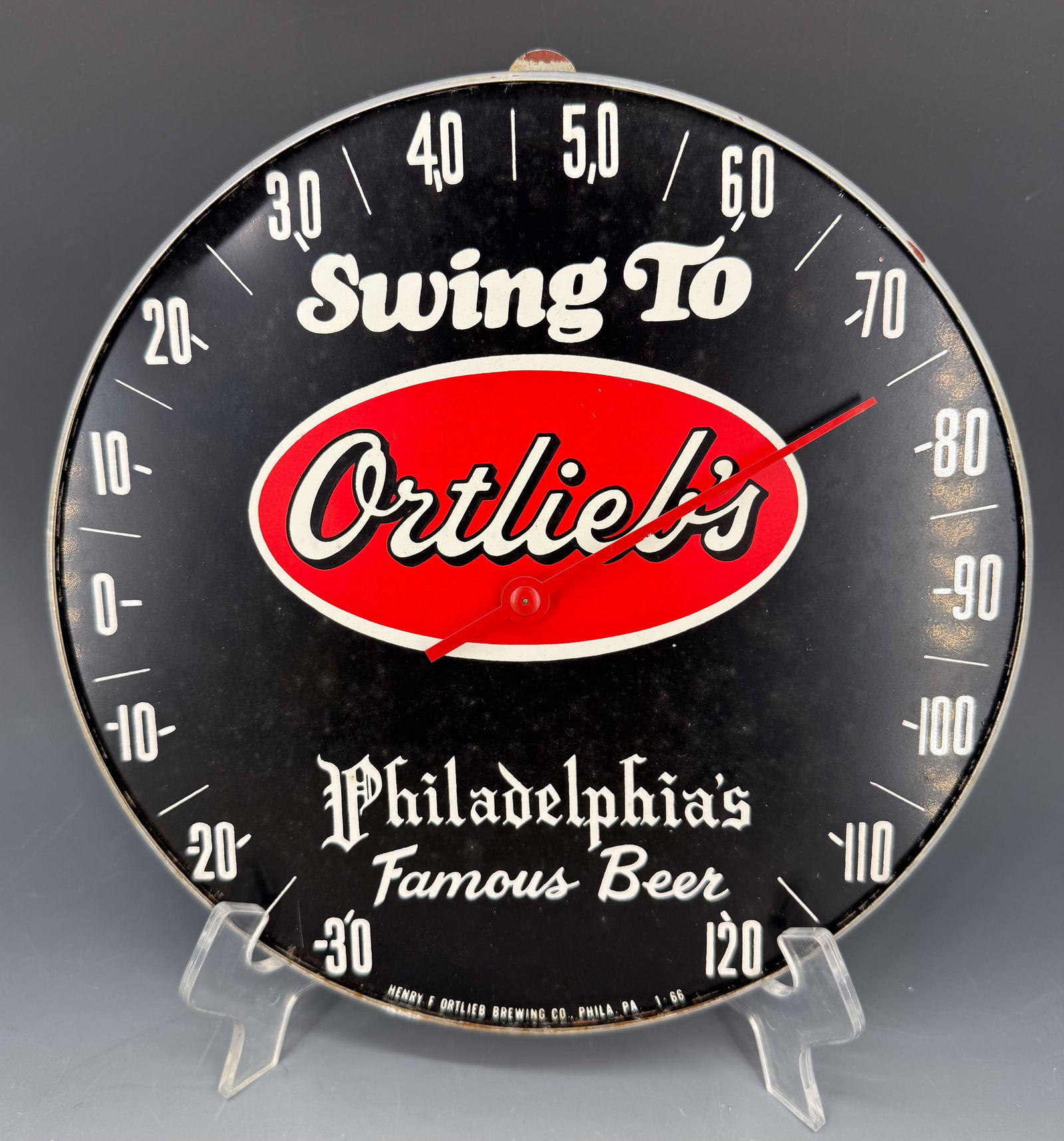 VINTAGE ORTLIEB'S BEER THERMOMETER (1 of 2)