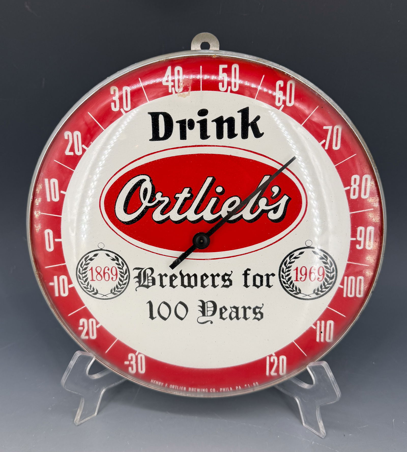 VINTAGE ORTLIEB'S BEER THERMOMETER (1 of 3)