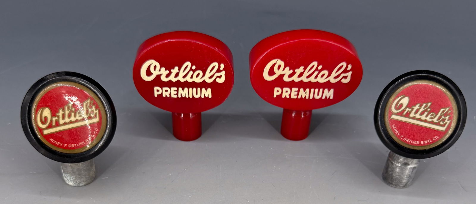 LOT OF ORTLIEB'S BEER TAP HANDLES (1 of 2)