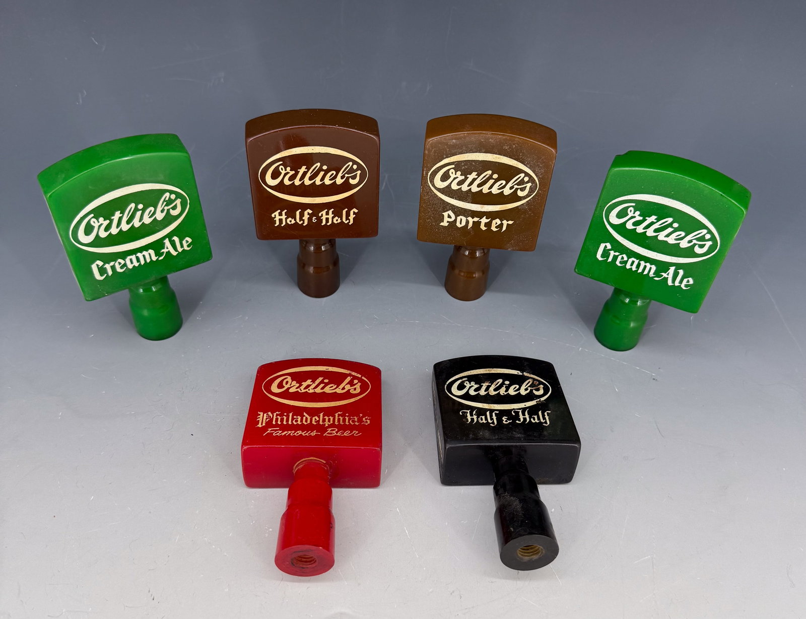 (6) ORTLIEB'S BEER TAP HANDLES (1 of 3)