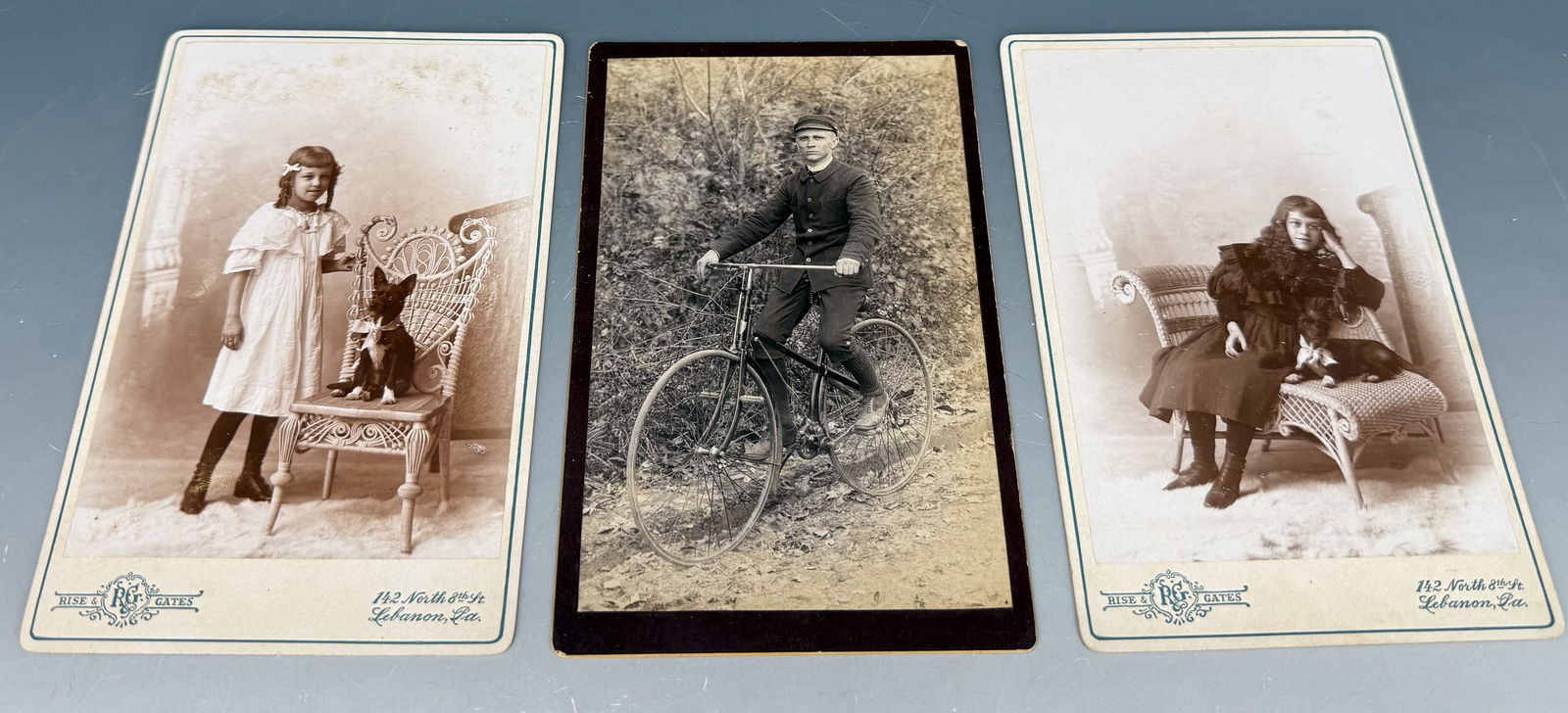 (3) ANTIQUE CABINET CARD PHOTOGRAPHS (1 of 5)