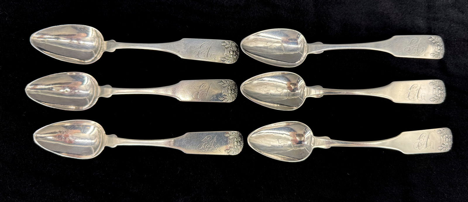 AUGUSTUS AIME MATHEY COIN SILVER SPOON LOT (1 of 4)