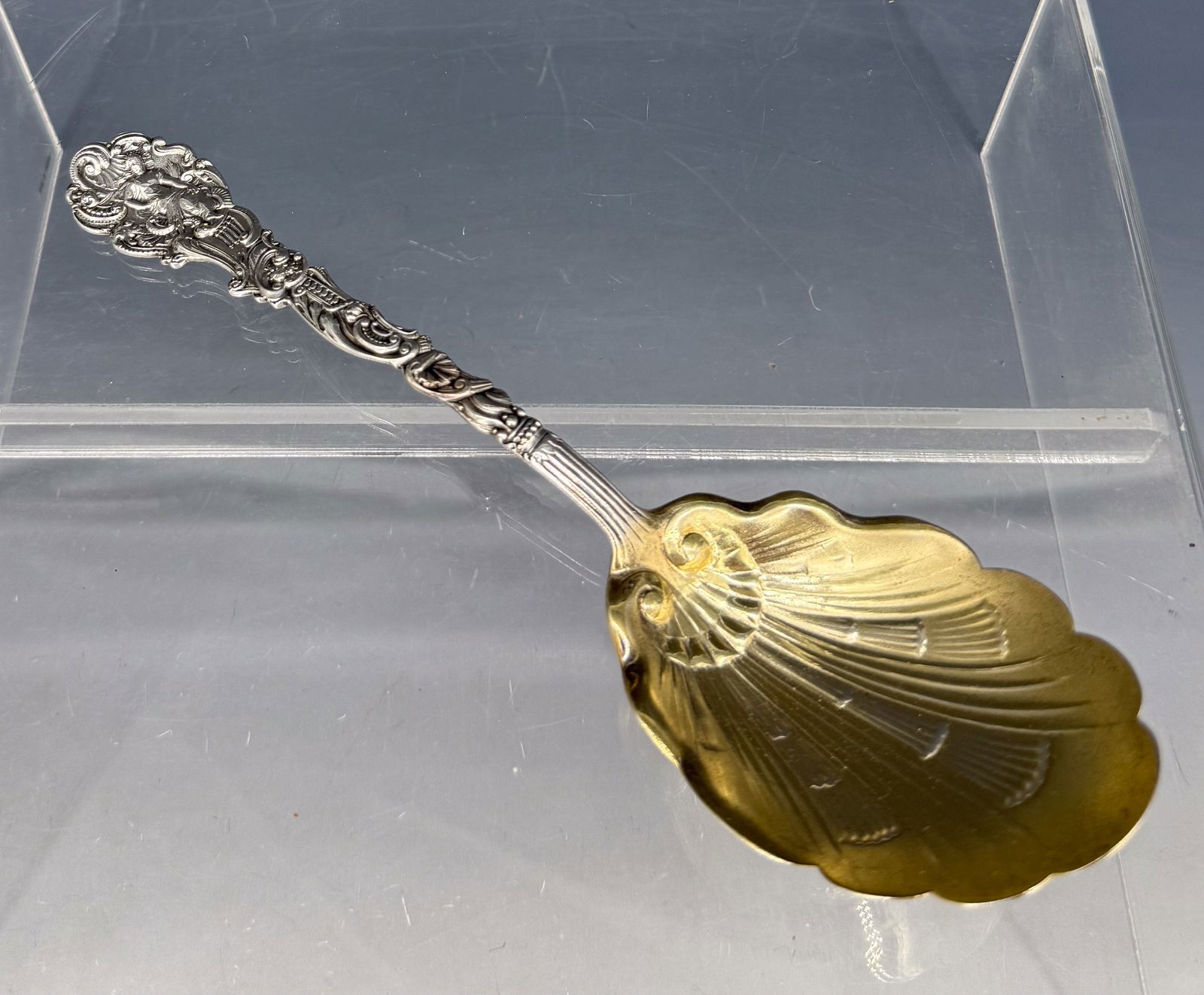 GORHAM STERLING SILVER BERRY/CASSEROLE SPOON (1 of 4)