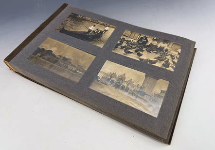 VINTAGE PHOTOGRAPH ALBUM: 140+ EUROPEAN TRAVEL VIEWS. CITIES, MOUNTAINS, WATER AND MORE. ALBUM IS 14" X 9". PLEASE READ CAREFULLY - Terms for Purchasing and Shipping of Auction Items. Please read carefully before bidding. Hart