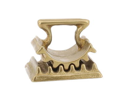 DAVE IRONS MINIATURE FLUTER: BRASS FLUTER MRKD. "DAVE IRONS, 1991". 2" L. PLEASE READ CAREFULLY - Terms for Purchasing and Shipping of Auction Items. Please read carefully before bidding. THIS IS AN ONSITE AUCTION LOCATED IN