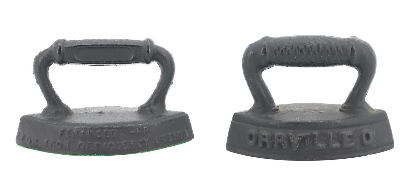 (2) SMALL SIZE ADVERTISING IRONS (1 of 5)