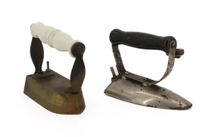 (2) MINIATURE ELECTRIC IRONS