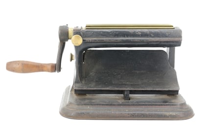 EARLY FLUTING MACHINE
