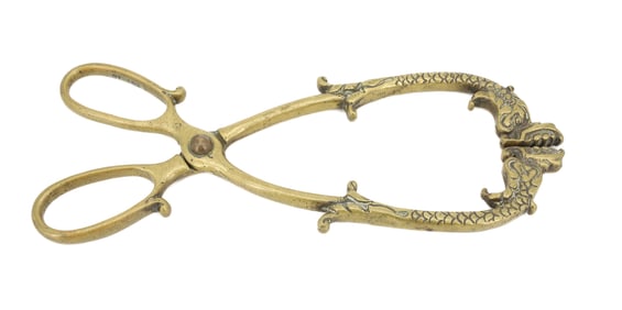 GERMAN BRASS TONGS