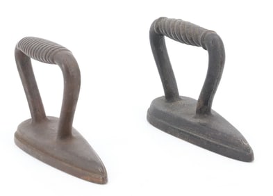(2) EARLY SLEEVE IRONS