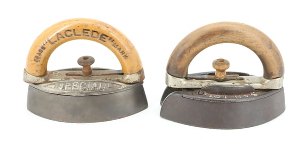 (2) DETACHABLE HANDLE IRONS