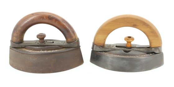 (2) DETACHABLE HANDLE IRONS