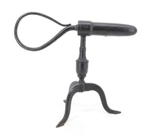 19TH C. HANDWROUGHT ENGLISH GOFFERING IRON