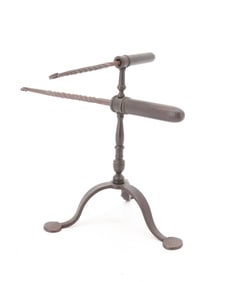 MINIATURE DOUBLE BARREL GOFFERING IRONS