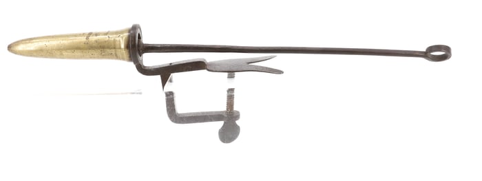 18TH C. CLAMP-ON GOFFERING IRON