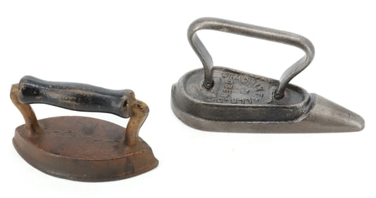 (2) MINIATURE IRONS