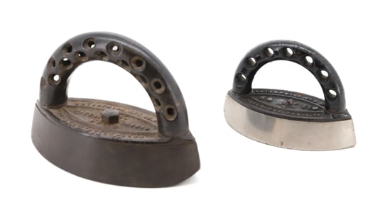 (2) COLD HANDLE SMALL SIZE IRONS