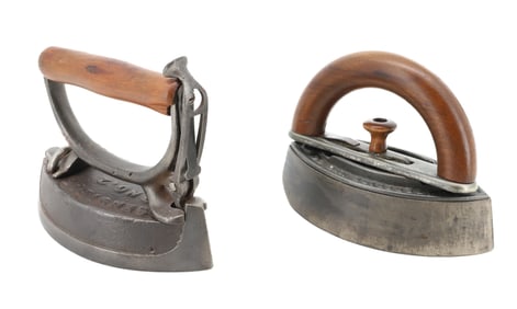 (2) DETACHABLE HANDLE IRONS