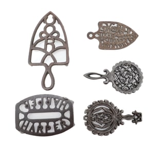 (5) ANTIQUE TRIVETS