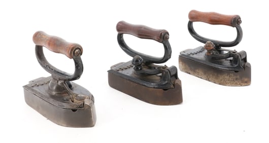 (3) SMALL SIZE FLAT IRONS