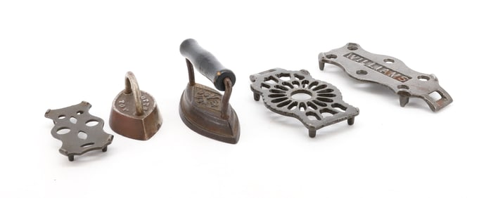 (2) SMALL TOY IRONS