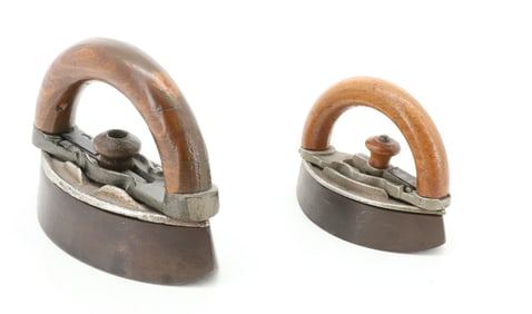 (2) SMALL SIZE DETACHABLE HANDLE IRONS