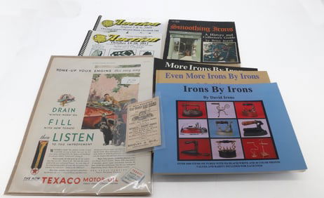 LOT OF IRON BOOKS AND CATALOGUES