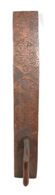 LATE 18TH CENTURY CARVED EUROPEAN MANGLE BOARD