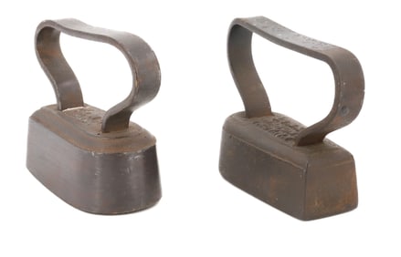 (2) EARLY POLISHING IRONS