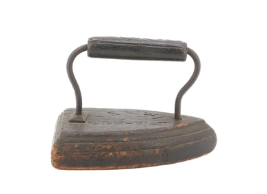 EARLY WOODEN IRON