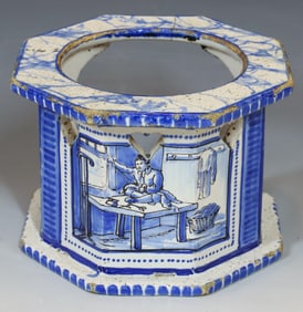 BLUE DEFLT WARMER WITH IRON SCENE