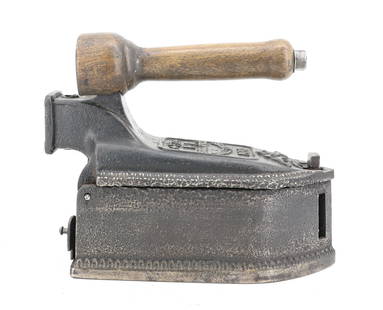 FRENCH CHARCOAL IRON: GAILLET & WEISS, PARIS - REAR CHIMNEY 10" PLEASE READ CAREFULLY - Terms for Purchasing and Shipping of Auction Items. Please read carefully before bidding. THIS IS AN ONSITE AUCTION LOCATED IN PITTSBU