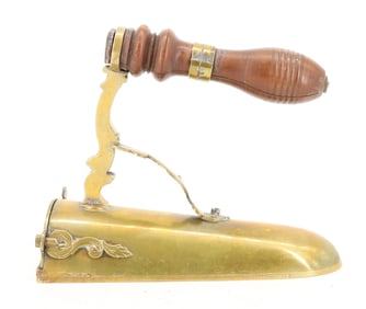 FANCY BRASS OX TONGUE IRON