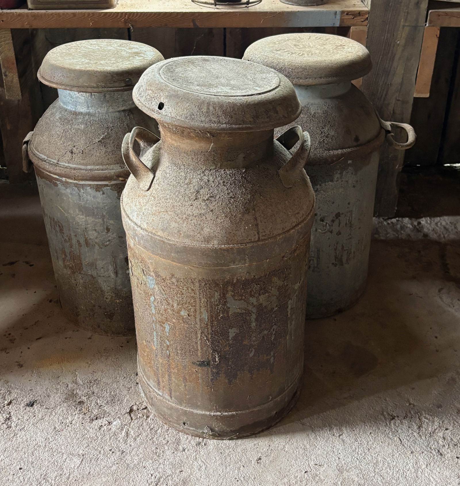 (3) MILK CANS (1 of 4)