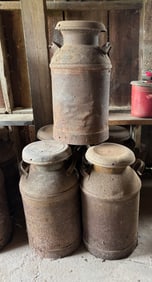 (5) MILK CANS