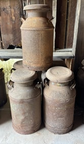 (5) MILK CANS