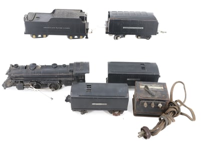 LIONEL TRAIN ENGINE, TENDERS AND CONTROLLER