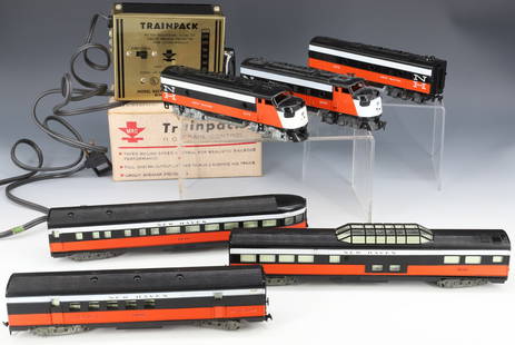 LOT OF ATHEARN TRAIN ENGINES AND CARS: INCLUDING: (2) 0272 NEW HAVEN ENGINES AND CAR, PASSENGER CARS 3246 (10" L.), 3406 AND 500. WITH TRAINPACK H.O. CONTROL IN BOX. PLEASE READ CAREFULLY - Terms for Purchasing and Shipping of Auction Item