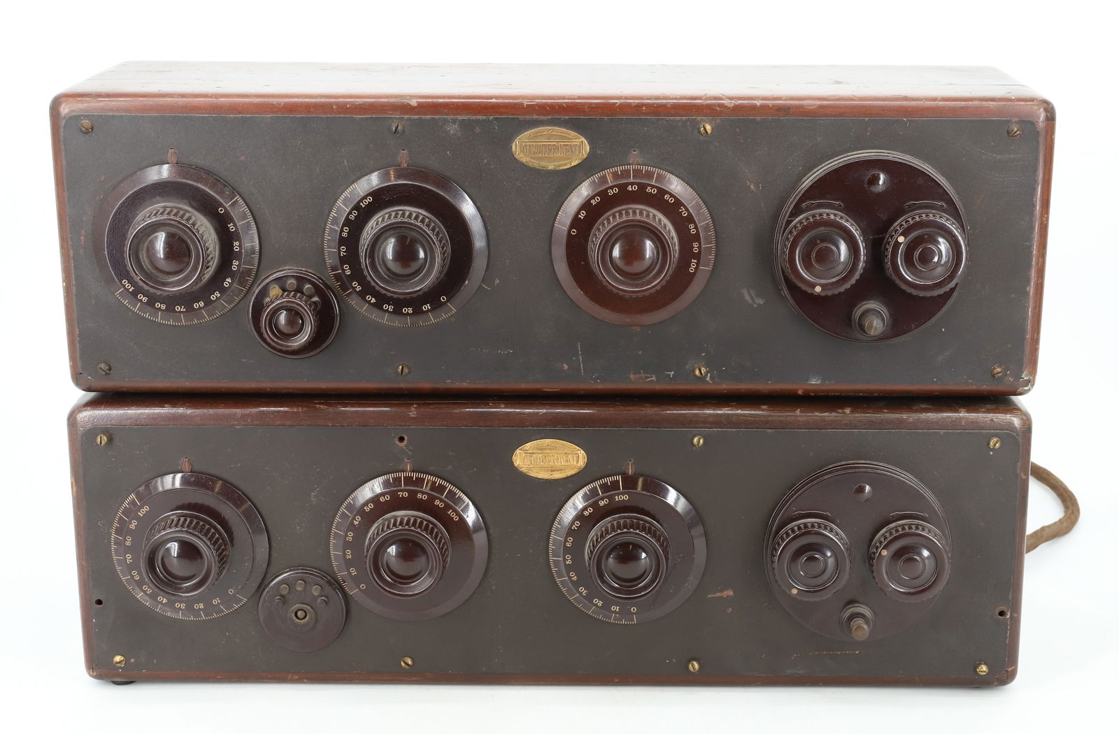(2) ATWATER KENT TUBE RADIOS: MODEL 20. 19 1/2" L. PLEASE READ CAREFULLY - Terms for Purchasing and Shipping of Auction Items. Please read carefully before bidding. Hartzell’s Auction Gallery. Hartzell's Auction Gallery will