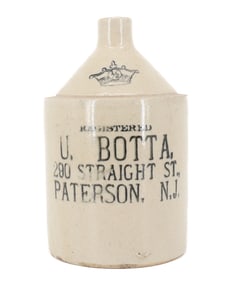 U. BOTTA & CO. STONEWARE ADVERTISING JUG