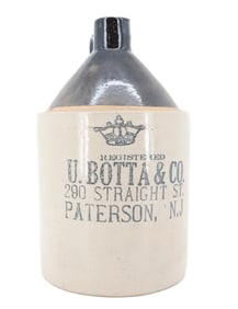 U. BOTTA & CO. STONEWARE ADVERTISING JUG