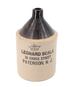 LEONARD SCALA STONEWARE ADVERTISING JUG