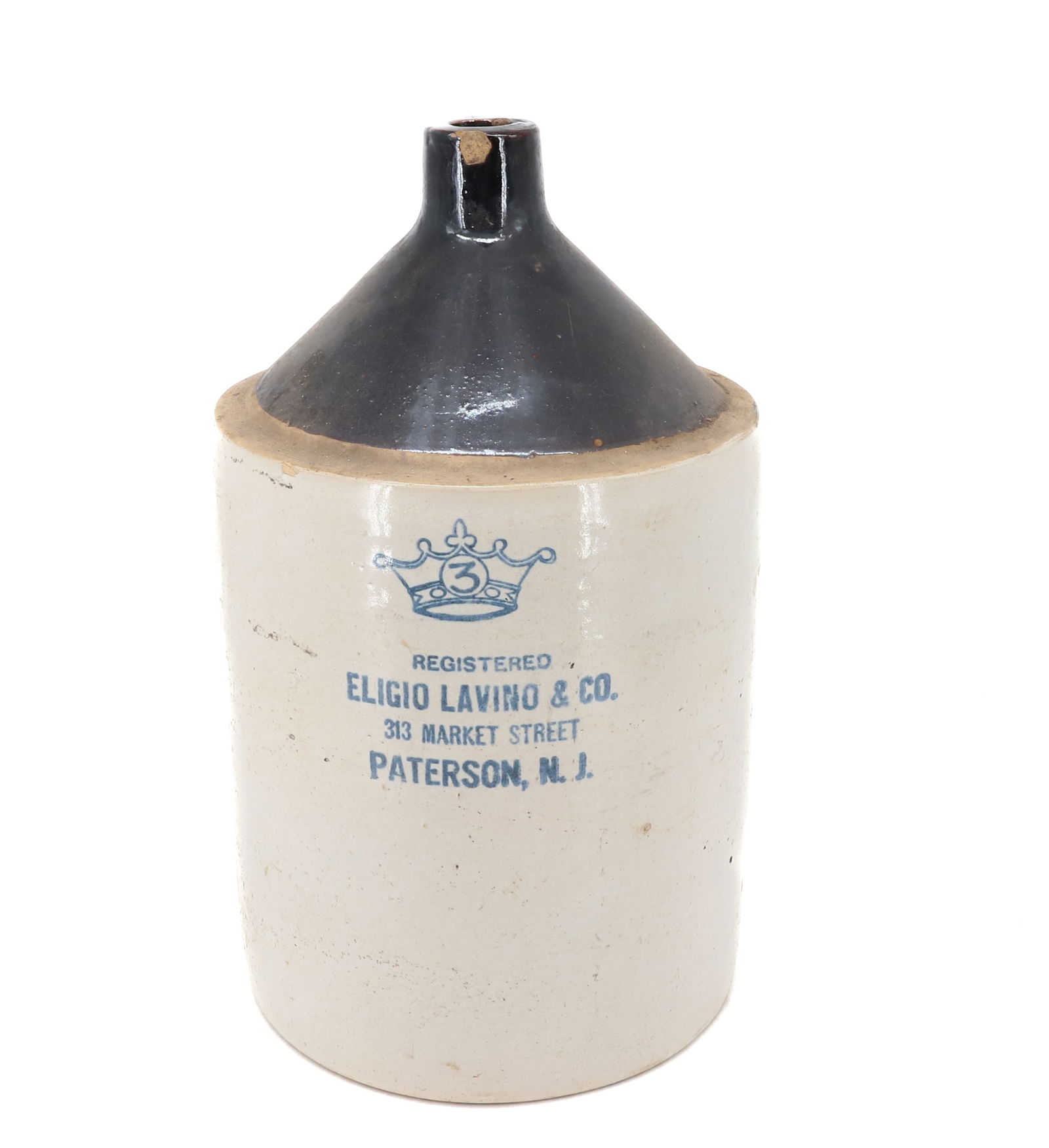 ELIGIO LAVINO & CO. STONEWARE ADVERTISING JUG (1 of 6)