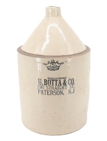 U. BOTTA & CO. STONEWARE ADVERTISING JUG